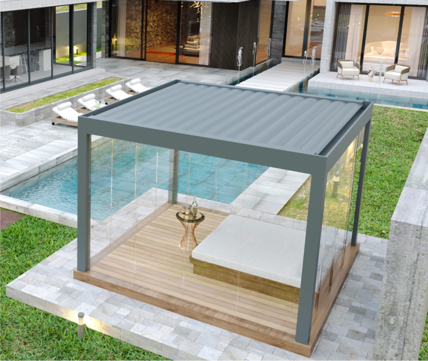 Биоклиматические беседочные системы